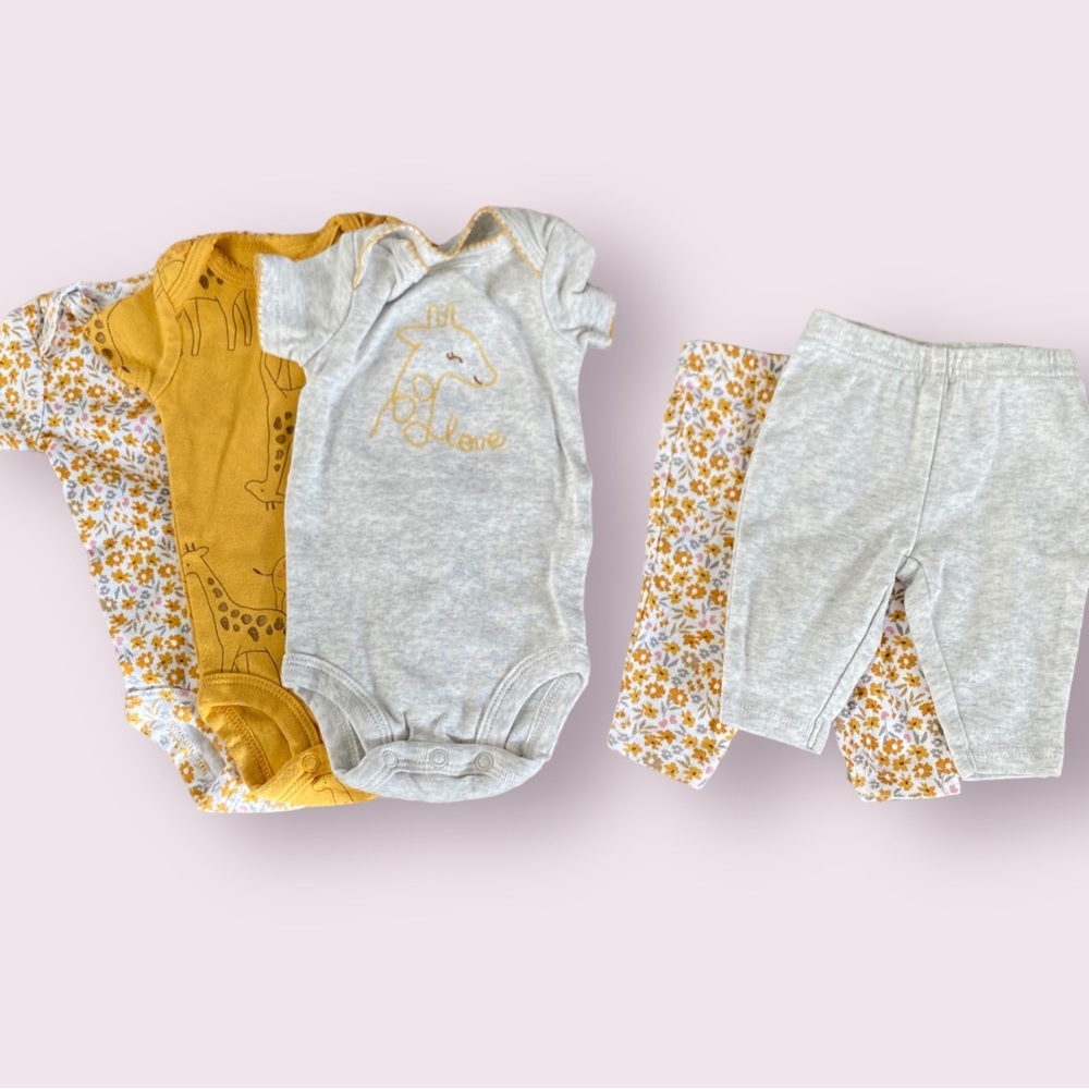 Carter's Child of Mine Baby Girls' Giraffe
Bodysuit - Gold- Newborn